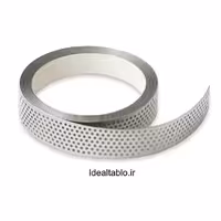 لبه سوئدی نقره ای 7 سانت آینه پانچ دایره