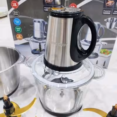 خردکن سیلورکرست اصلی مدل2025  ⁦️⁩دو کاسه استیل و پیرکس ⁦️⁩