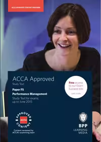 خرید و دانلود نسخه کامل کتاب ACCA F5 Performance management 2015 Study text