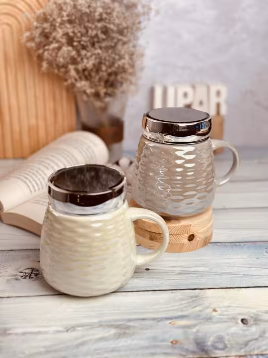 ماگ سرامیکی در پیچی آبرنگی مات  کد4704