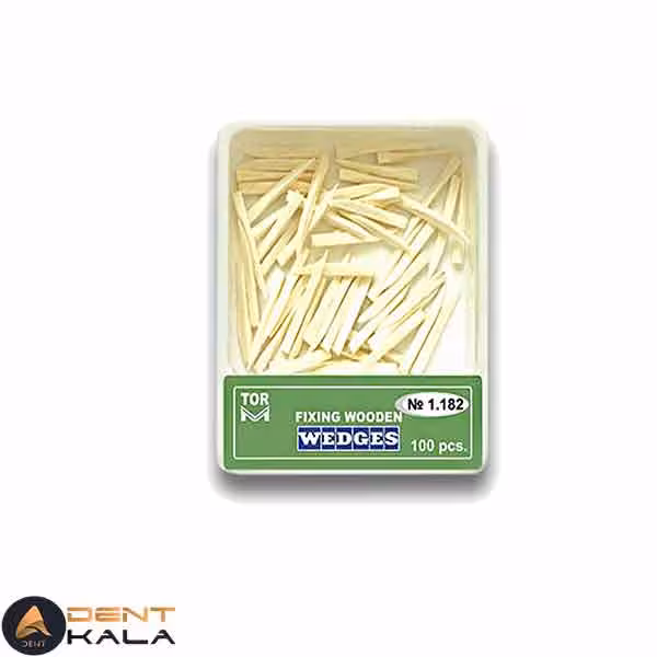 وج چوبی آناتومیک تور وی ام رنگ سفید 100 عددی سایز 2 کد 1.182