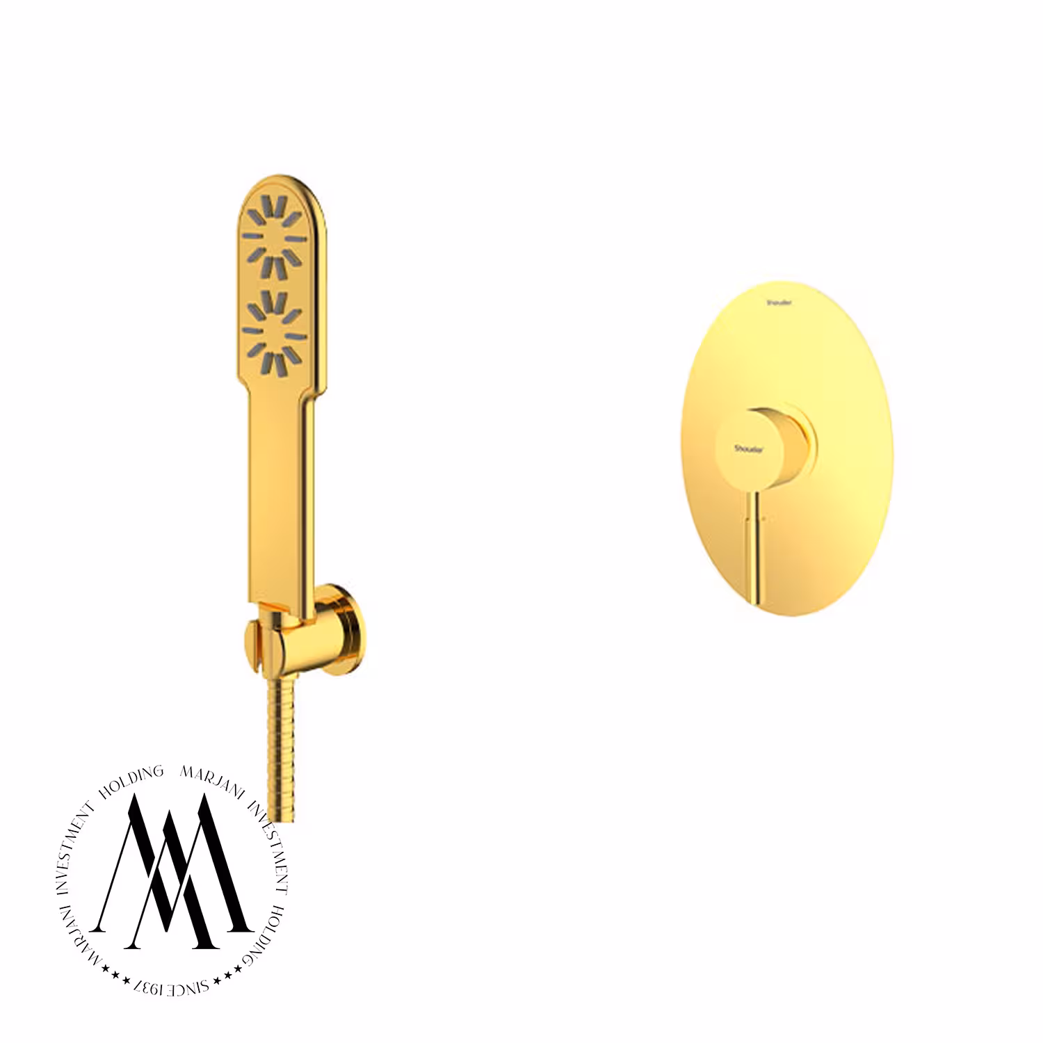 شیر حمام توکار شودر مدل روگن تیپ 2 (طلا)