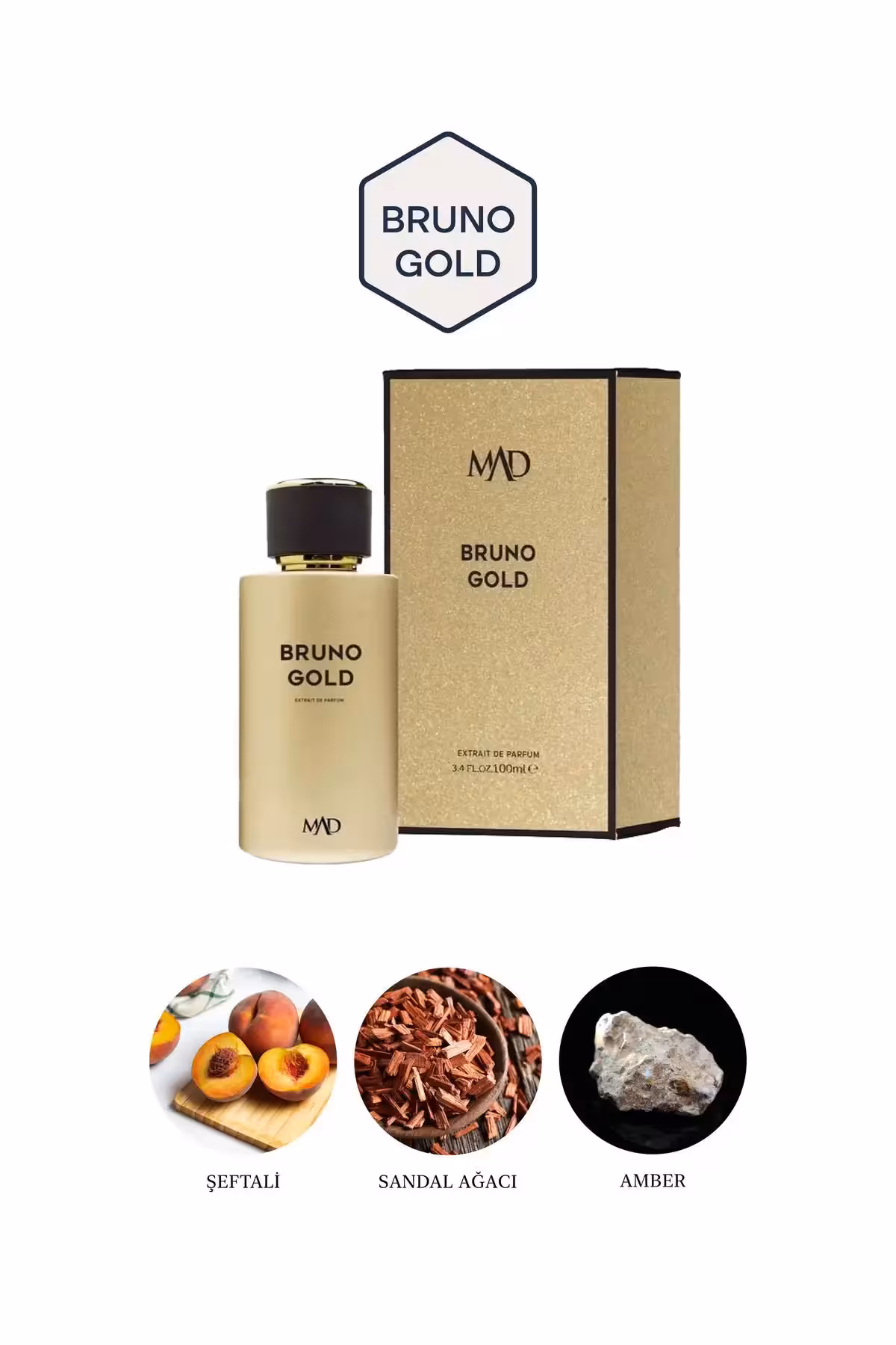 عطر ببرونو گلد 100 میلی‌لیتری برای بانوان و آقایان - 8518