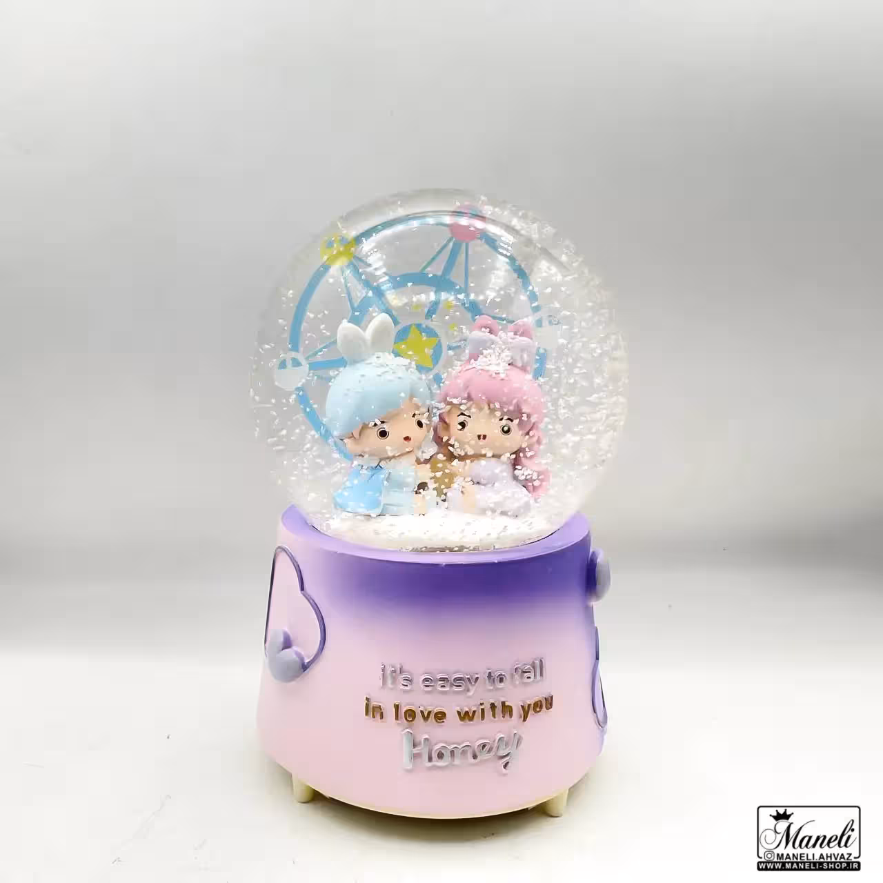 گوی موزیکال عاشقانه پمپی و چرخان | سایز بزرگ 14030786