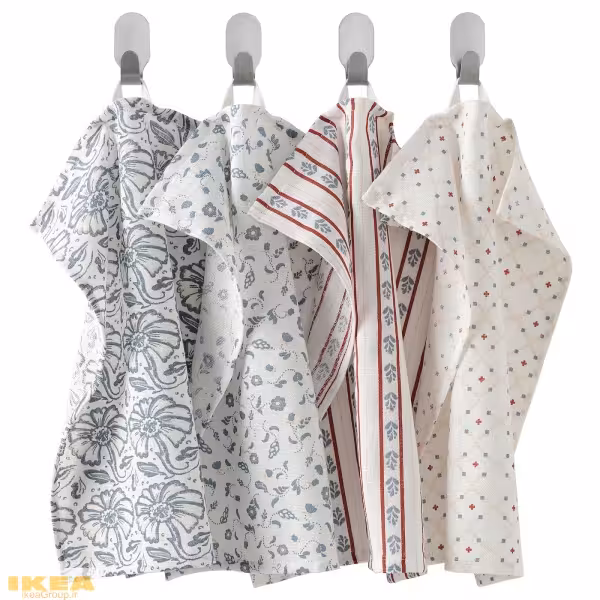 دستمال آشپزخانه 4 تایی طرح دار مدل INAMARIA | برند ایکیا | ارسال 15 الی 20 روز کاری