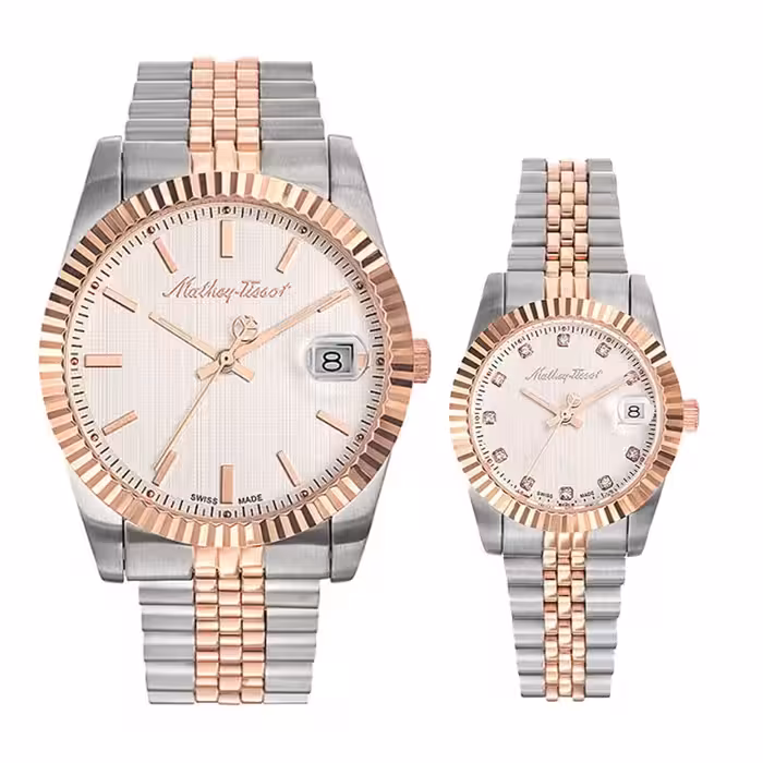 ساعت مچی ست زنانه و مردانه متی تیسوت کد d810ra-h810ra