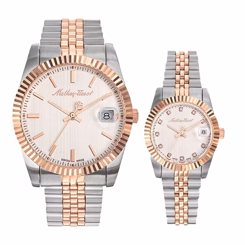 ساعت مچی ست زنانه و مردانه متی تیسوت کد d810ra-h810ra