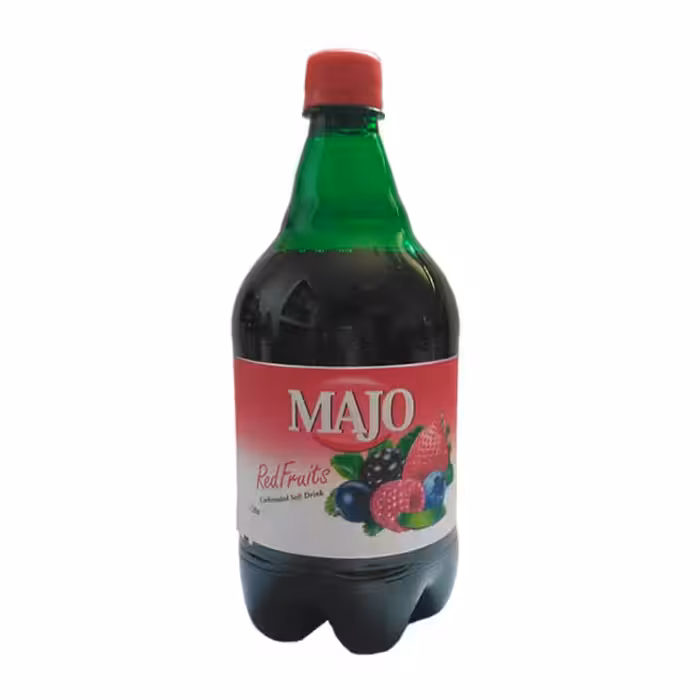 نوشیدنی گازدار با طعم میوه های قرمز ماجو 1000 میلی لیتری
