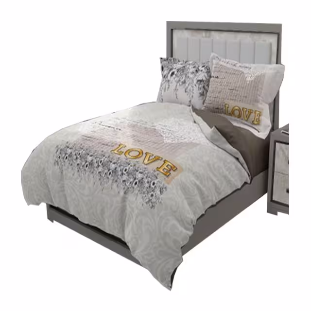 سرویس روتختی دو نفره کارینا مدل سه بعدی 6 تکه کد 2056