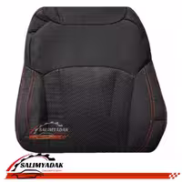 روکش صندلی بک BAC X3 PRO پارچه مشکی دوخت قرمز پارچه