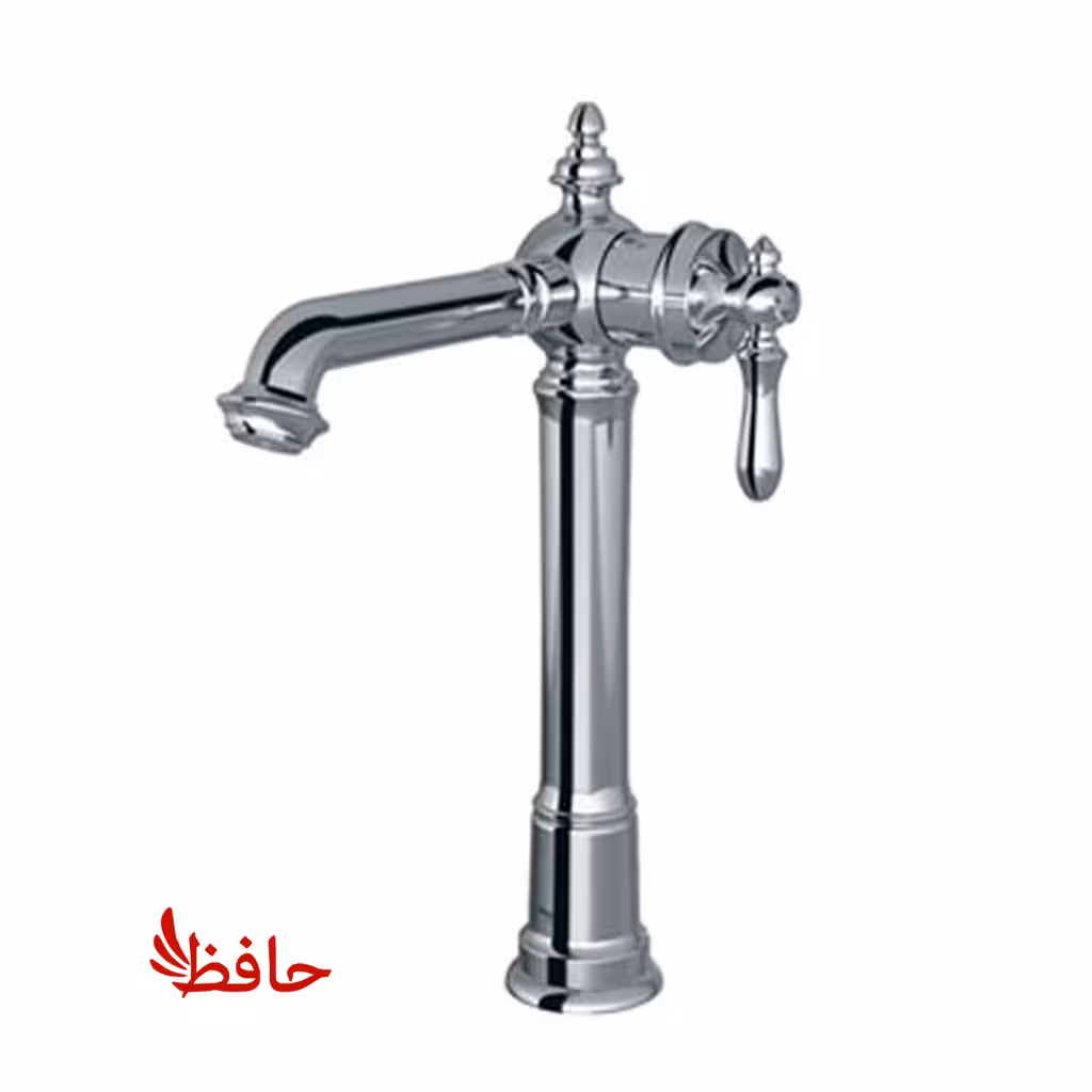 شیر روشویی پایه بلند شودر مدل بیزانس کروم