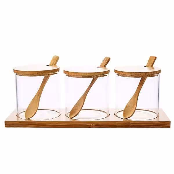 پاسماوری 3 عددی درب چوبی قاشق دار کلاسیک