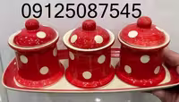سرویس جاادویه دوریکا خالدار قرمز