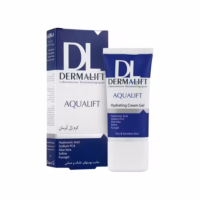 کرم ژل آبرسان مناسب پوست خشک و حساس آکوالیفت درمالیفت | 50 میل