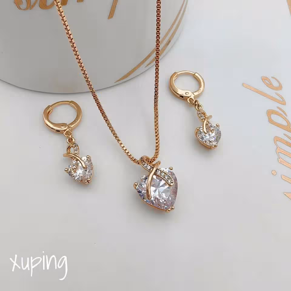 نیم ست قلب الماسی