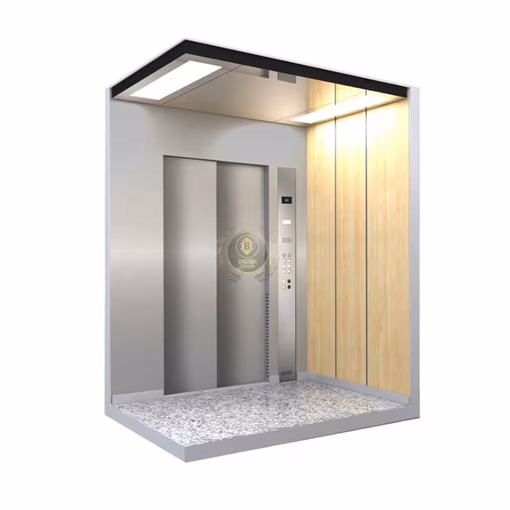 کابین آسانسور MDF استیل کد 10406