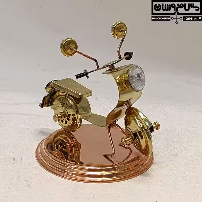 مجسمه برنجی دستساز موتور مدل وسپا