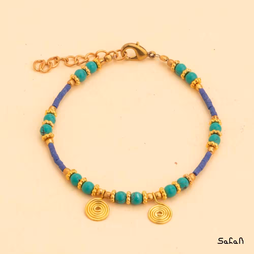 دستبند هندی منجوق شقایق