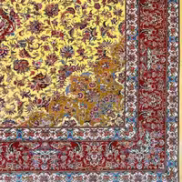 فرش ابریشمی آزمون قم - رشته دستبافت 1600 شانه - کد1.00005