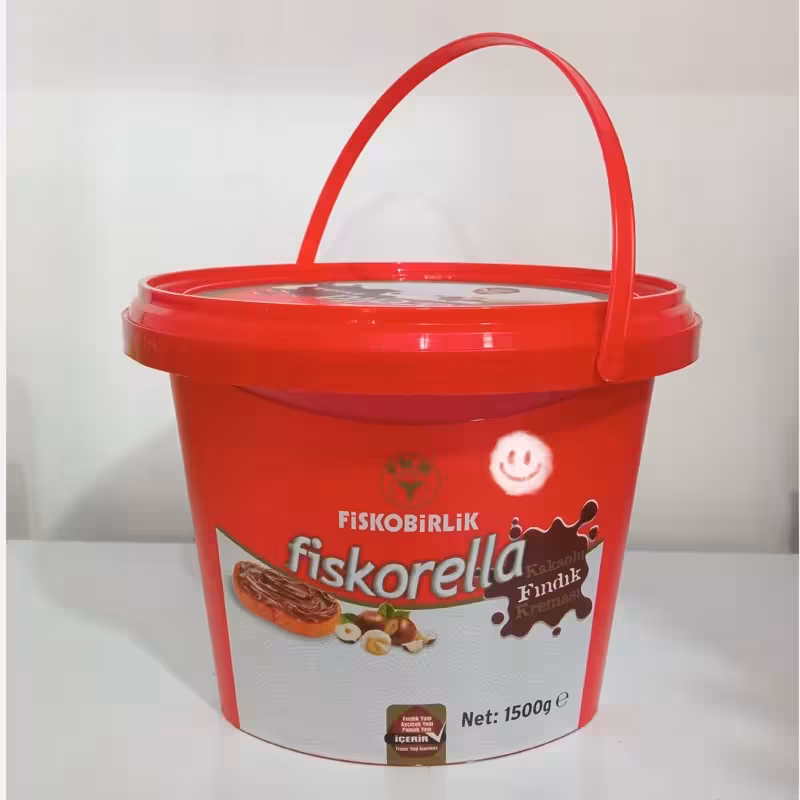 شکلات صبحانه فندقی سطلی فیسکوبیرلیک 1500گرم ترکیه | amazonchi
