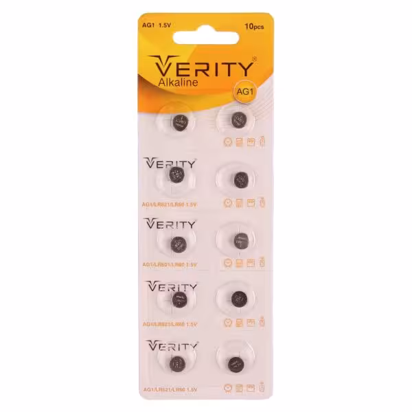 باتری سکه ای وریتی مدل AG1 بسته 10 عددی