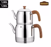 کتری و قوری استیل مدل 1662 زیو ترکیه / Zio zts-1662