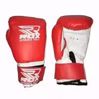 دستکش بوکس نیمه حرفه ای طرح FDX ساخت ایران ( قرمز ) سایز 6