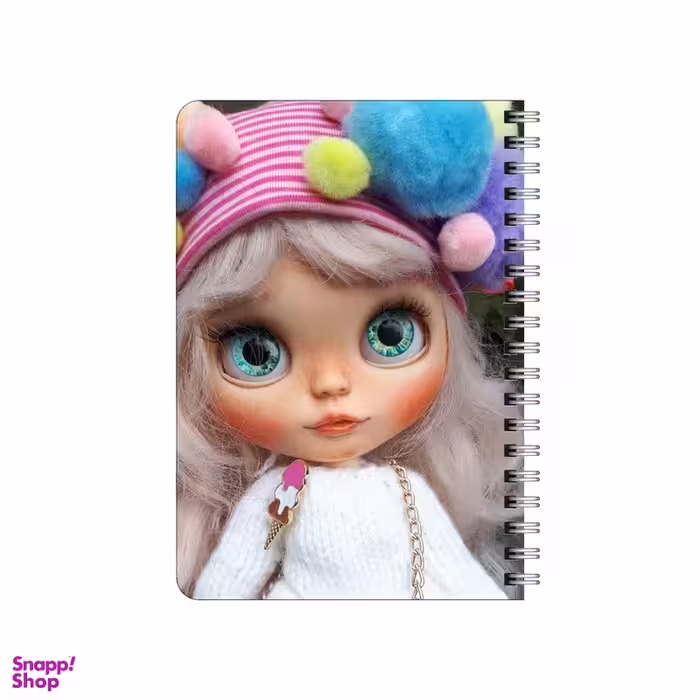 دفترچه یادداشت 80 برگ بامبیلیپ مدل دختر عروسکی و پوم پوم کد 7333320