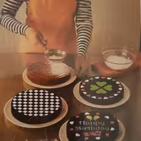 شابلون  روی کیک 3 عددی خارجی