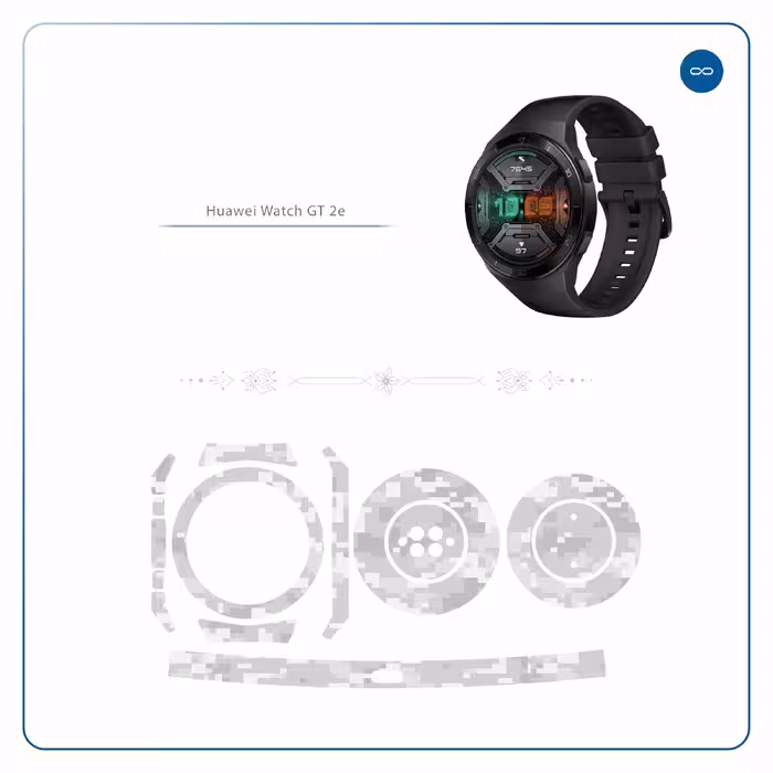 برچسب ماهوت طرح Army Winter Pixel مناسب برای ساعت هوشمند هوآوی Watch GT 2e