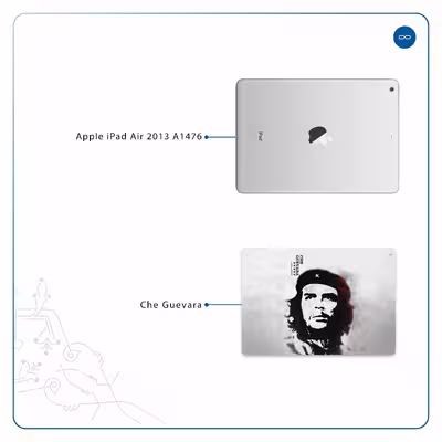 برچسب پوششی ماهوت مدل Che-Guevara مناسب برای تبلت اپل iPad Air 2013 A1476