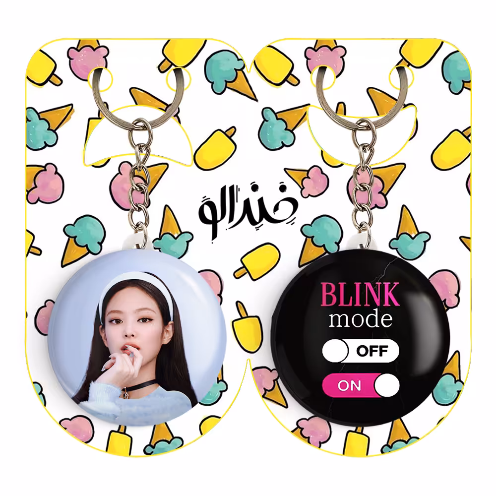 جاکلیدی خندالو مدل جنی گروه بلک پینک BLACKPINK کد 1673616733 مجموعه 2 عددی