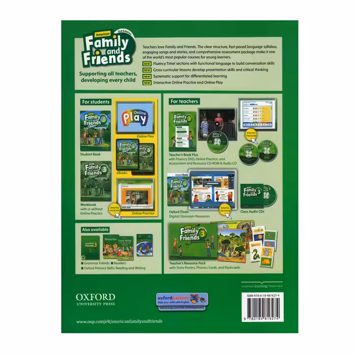 کتاب Family And Friends Second Edition اثر Tamzin Thompson And Naomi Simmons انتشارات الوندپویان 4 جلدی