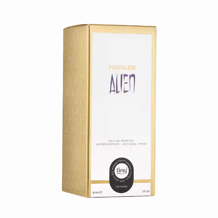 عطر جیبی زنانه النترا تاینی مدل Mugler Alien حجم 30 میلی لیتر