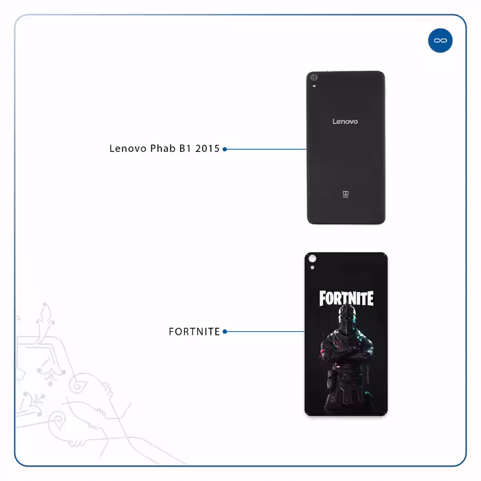 برچسب پوششی ماهوت مدل Fortnite-Game مناسب برای تبلت لنوو Phab B1 2015