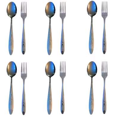 سرویس قاشق و چنگال 12 پارچه مدل mikhak