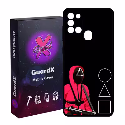 کاور گارد ایکس طرح Squid Game مدل Glass10410 مناسب برای گوشی موبایل سامسونگ Galaxy A21s