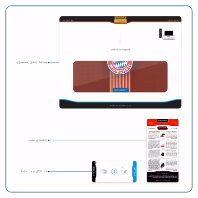 برچسب پوششی ماهوت مدل Bayern-Munchen مناسب برای تبلت سونی Xperia Z2 Tablet LTE 2014