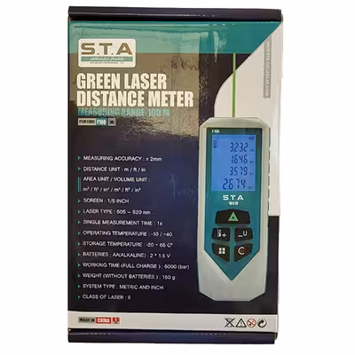 متر لیزری اس تی ای مدل F100