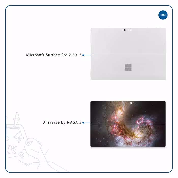 برچسب پوششی ماهوت مدل Universe-by-NASA-5 مناسب برای تبلت مایکروسافت Surface Pro 2 2013