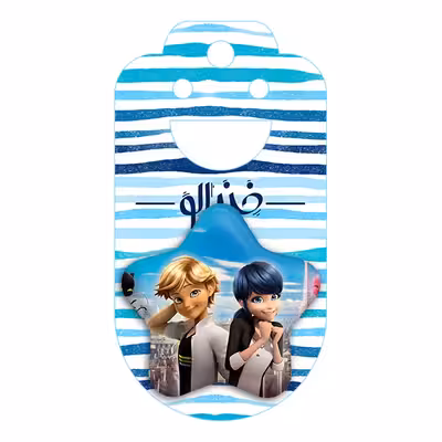 پیکسل خندالو طرح دختر کفشدوزکی و پسر گربه ای مدل ستاره ای کد 3086