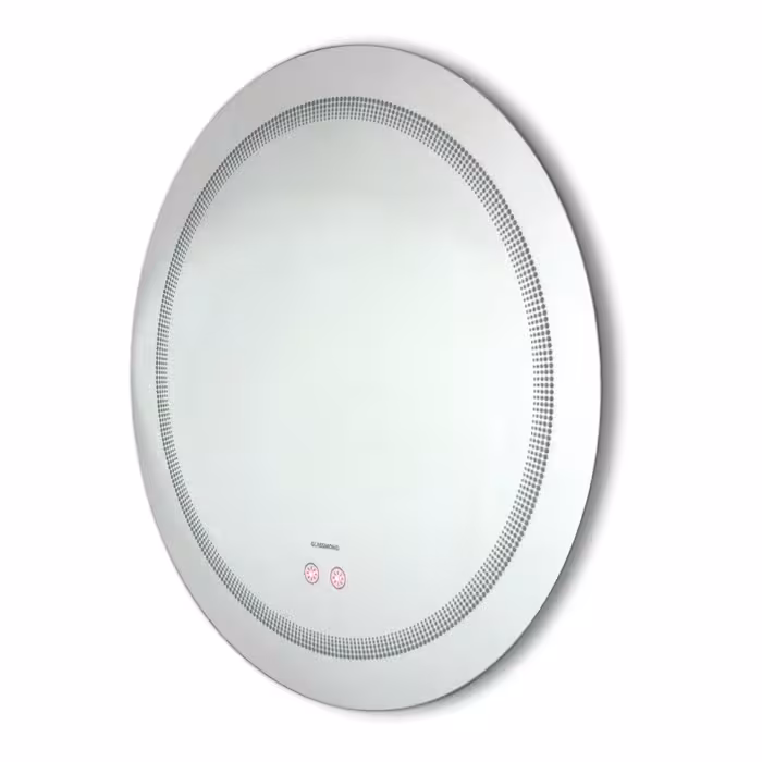 آینه گلسموند مدل دایره آرایشی بک لایت هوشمند کد CBLBSM