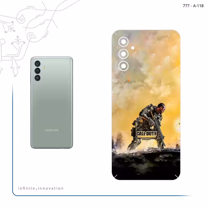 برچسب پوششی ماهوت مدل Call of Duty Warfare Game Series مناسب برای گوشی موبایل سامسونگ Galaxy M13 (India)