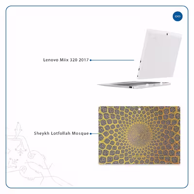 برچسب پوششی ماهوت مدل Iran-Tile2 مناسب برای تبلت لنوو Miix 320 2017