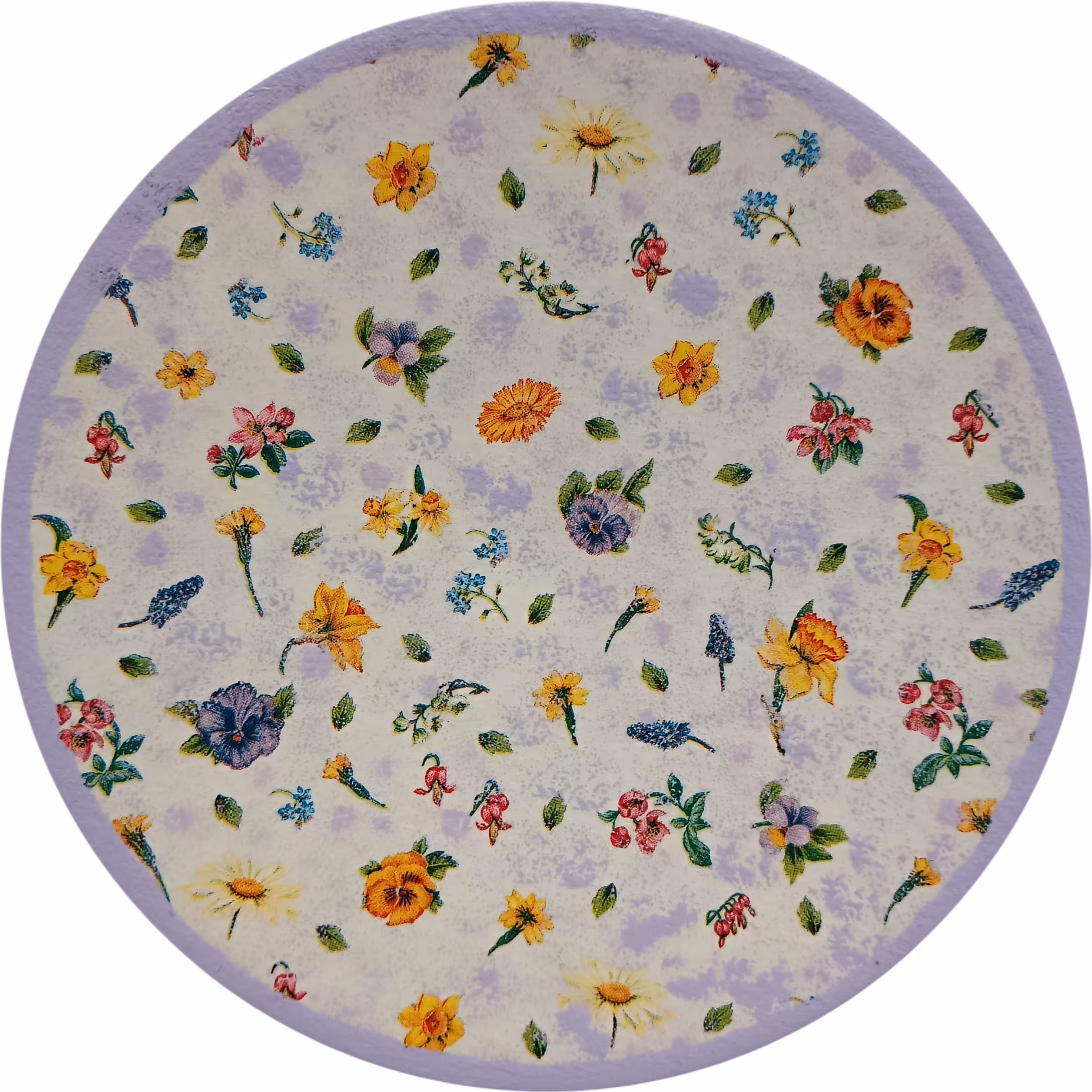 بشقاب دیوارکوب سفالی مدل بهار کد 3 مجموعه 3 عددی