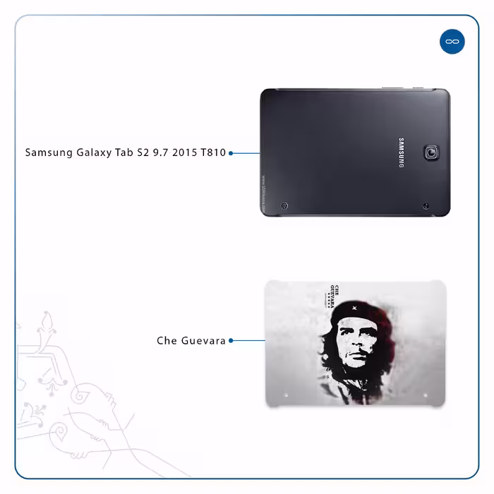 برچسب پوششی ماهوت مدل Che-Guevara مناسب برای تبلت سامسونگ Galaxy Tab S2 9.7 2015 T810