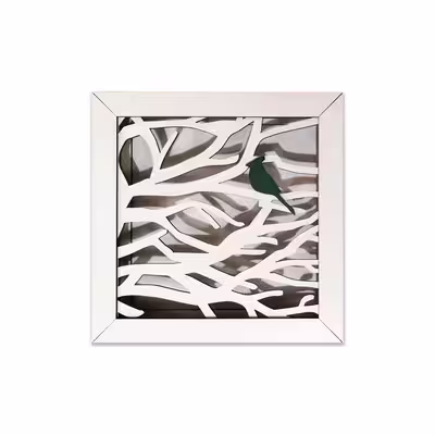دیوارکوب طرح پرندگان مدل MF224 مجموعه 3 عددی