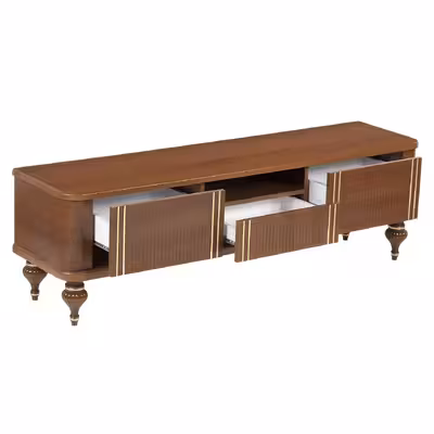 آینه و کنسول مدل الماس به همراه میز تلویزیون