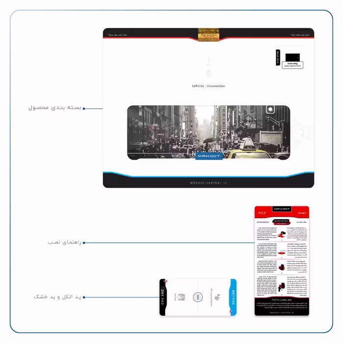 برچسب پوششی ماهوت مدل New York City مناسب برای تبلت سامسونگ Galaxy Tab E 9.6 2015 T561