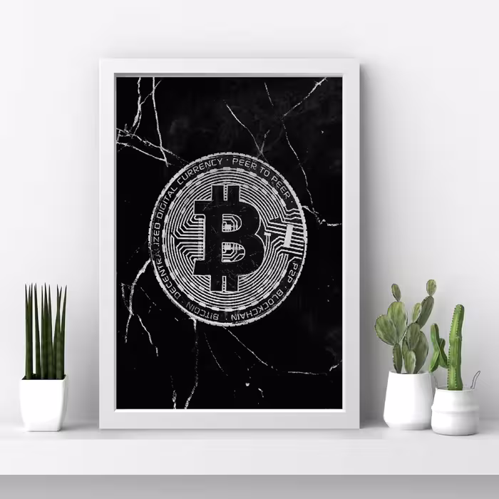 تابلو مدل بیت کوین Bitcoin کد m2676-w